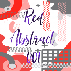 Red Abstract 001
